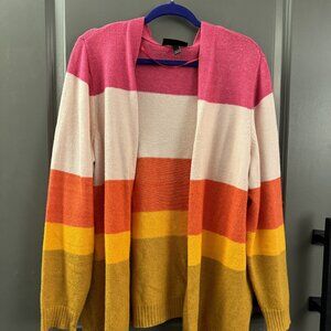 Lane Bryant - Multi Stripe Cardigan Sweater - Size 18/20